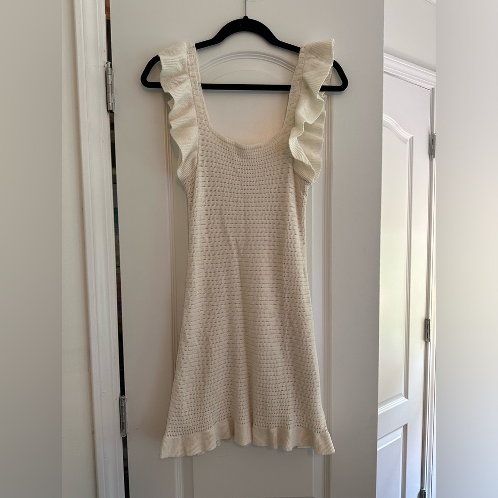 Off white knit dress